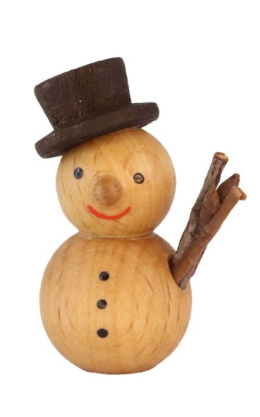 Miniature snowman, nature, 4 cm from SEIFFEN.COM_1