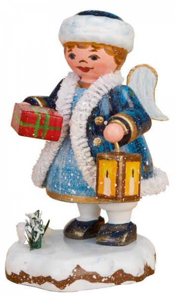 German Figurine - Winter Kid Happy Gifts, 6,5 cm, Hubrig Volkskunst GmbH Zschorlau/ Erzgebirge
