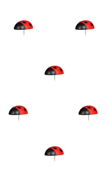 Ladybugs to stick, 6 pieces by Christian Ulbricht