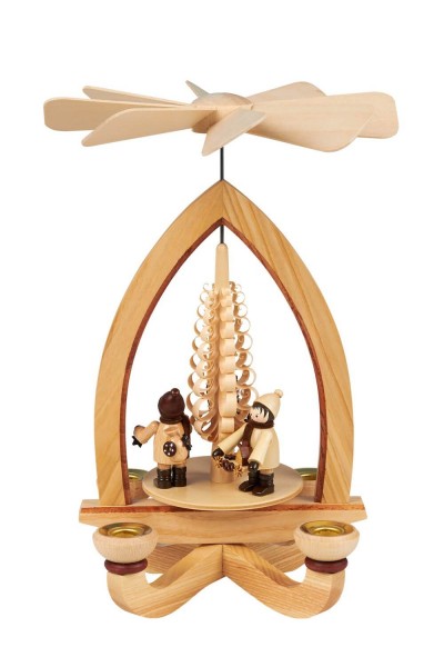 Christmas pyramid with Striezelkinder by 28 cm made by Heinz Lorenz Olbernhau/ Erzgebirge_Picture1