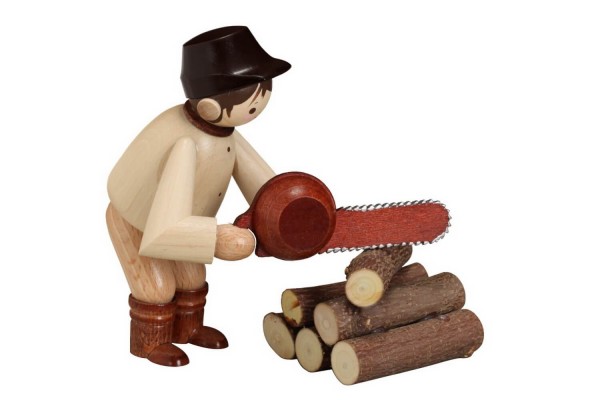 Motorkettensäger, 11 cm, natur von Romy Thiel