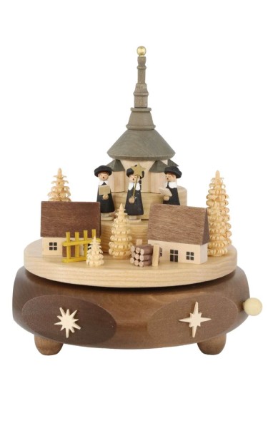 Music box Seiffen village with Kurrende, 17 cm by Richard Glässer GmbH_1