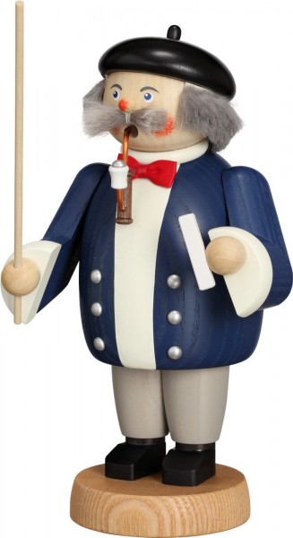 Smoking man teacher, 19 cm by Seiffener Volkskunst eG