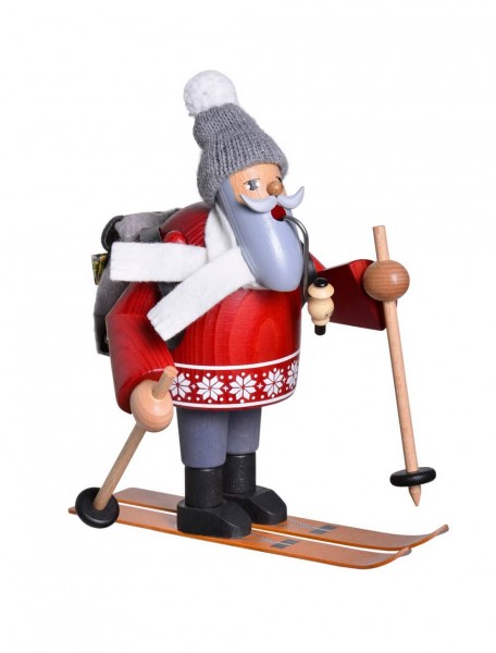 Smoking man ski hiker, 19 cm by KWO