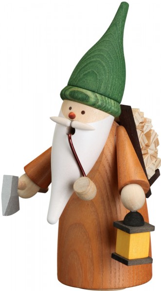 German Incense Smoker Dwarf Turner, 16 cm, Seiffener Volkskunst eG Seiffen/ Erzgebirge