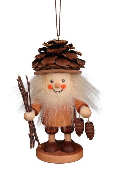 Christbaumschmuck von Christian Ulbricht Strolch Zapfenmännchen, natur, 11 cm 