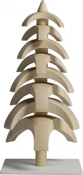 Twist tree, white beech, 15 cm by Seiffener Volkskunst eG