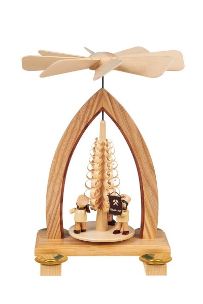 Christmas pyramid trio with brass instruments, 26 cm by Heinz Lorenz_1