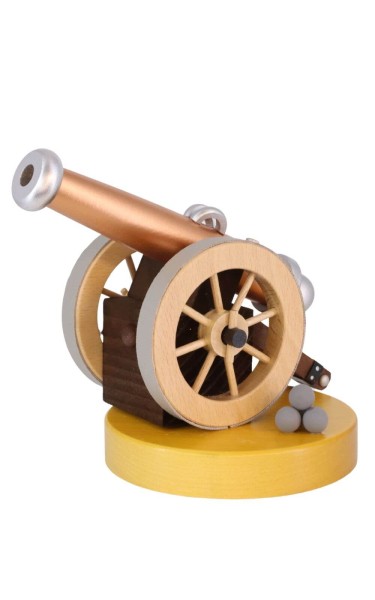 Smoking man Historical cannon, 14 cm by Richard Glässer