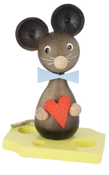 Mäusekind mit Herz, 7 cm von Volker Zenker