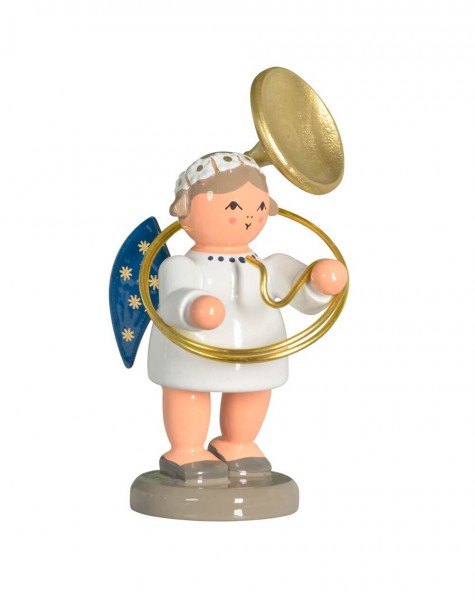 Christmas angel with sousaphone, 6 cm by KWO