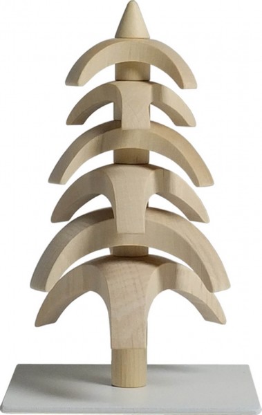 Twist tree, white beech, 11,5 cm by Seiffener Volkskunst eG