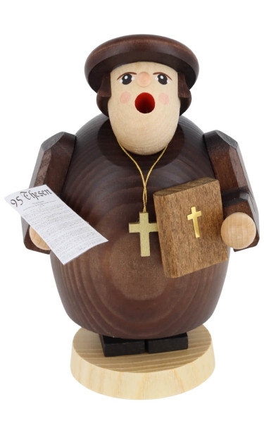 Smoking Man Martin Luther, 14 cm / 5,5 inch by Richard Glässer_1