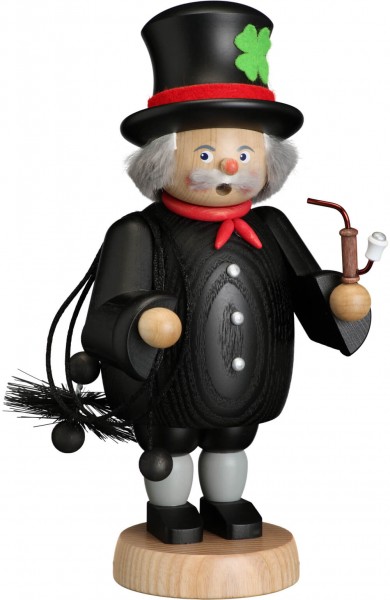 Smoking man chimney sweep, 21 cm by Seiffener Volkskunst eG