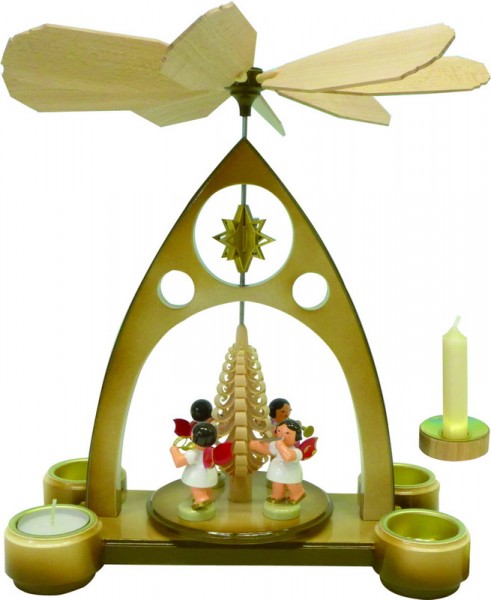 Christmas pyramid with 4 angels by Figurenland Uhlig GmbH