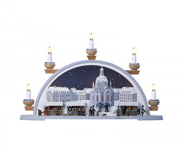 Candle arch Frauenkirche Dresden with Striezelmarkt by Klaus Kolbe_Picture1