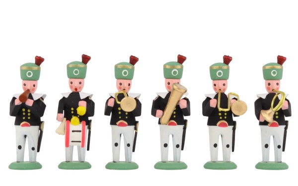 Miniature miners and musicians, 6-piece set from SEIFFEN.COM