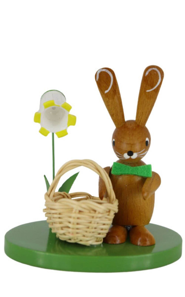 Easter bunny with basket, 7 cm, colored by Ralf Zenker_1