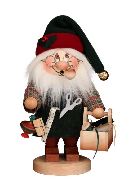 Smoking man Gnome Santa Claus, 29 cm by Christian Ulbricht