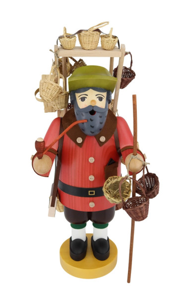 Räuchermännchen Korbhändler, 41 cm von Richard Glässer