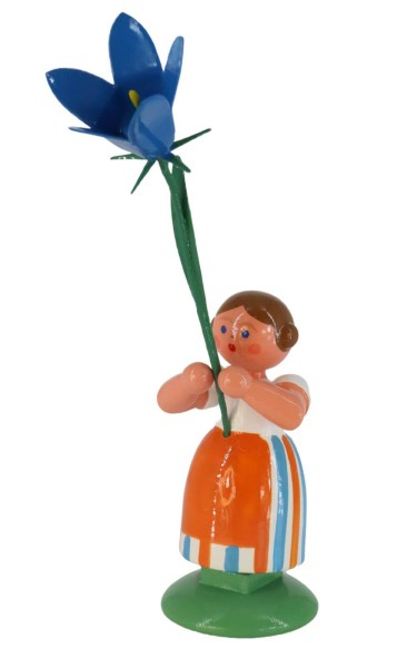 Flower girl with bell flower, 12 cm by HODREWA Legler