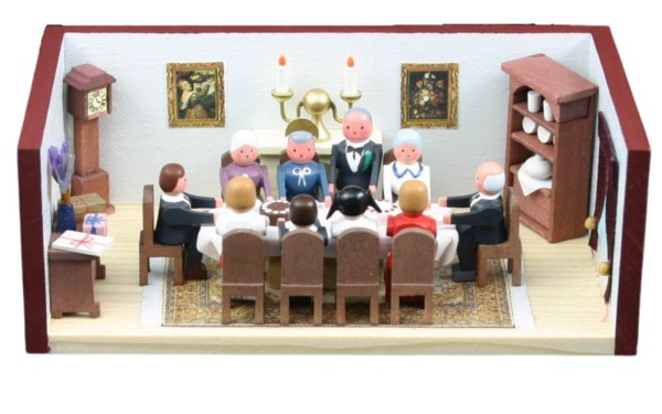 Miniature room gold wedding room by Gunter Flath