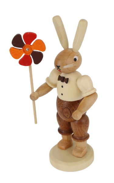 Easter bunny - man with windmill, natural by Müller Kleinkunst_1