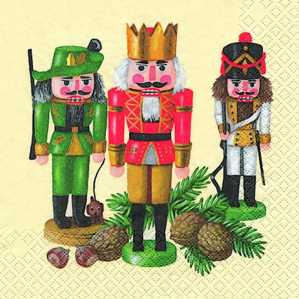 Christmas napkins nutcracker trio by Home Fashion®