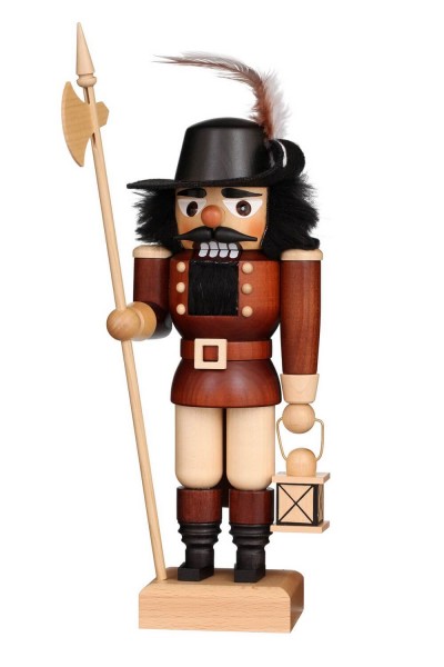 German Christmas Nutcracker Night-Watchman, nature, 28 cm, Christian Ulbricht GmbH & Co KG Seiffen/ Erzgebirge