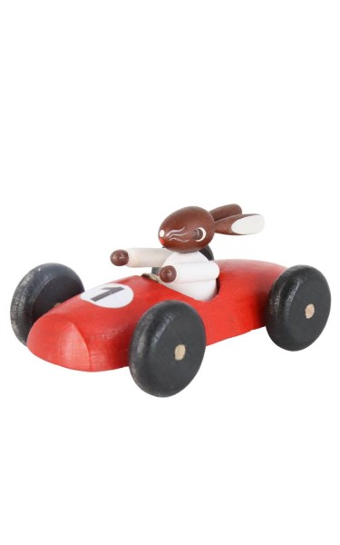 Easter bunny in racing car, red by HODREWA Legler