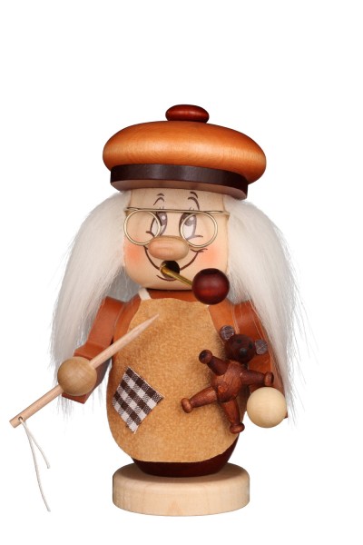 Smoking man mini gnome teddy bear maker, 14 cm from Christian Ulbricht