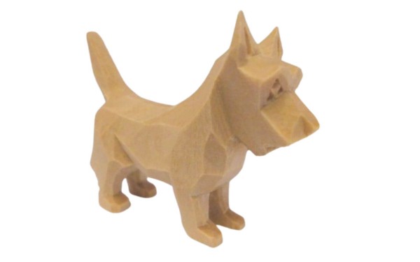 Miniature dog Schnauzer, carved, 4 cm SEIFFEN.COM