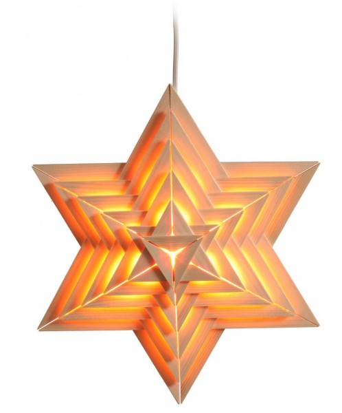 Illuminated Christmas star, 38 cm by Eckert
