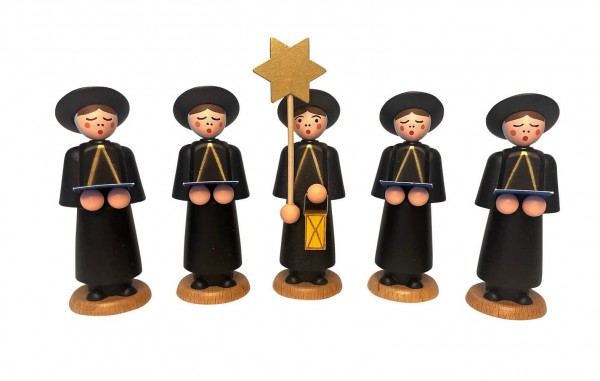 Kurrendefiguren 5tlg. schwarz von SEIFFEN.COM