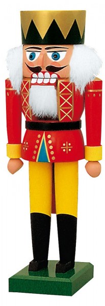 German Christmas Nutcracker King, 25 cm, KWO Kunstgewerbe-Werkstätten Olbernhau/ Erzgebirge