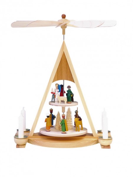 Christmas pyramid Holy Family, 2-tier by Knuth Neuber