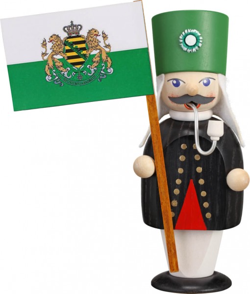 Räuchermännchen von Seiffener Volkskunst eG, Bergmann mit Fahne