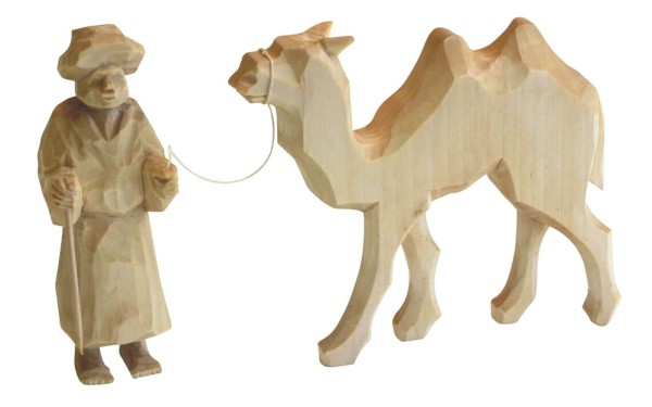 Camel driver with camel, carved by SEIFFEN.COM