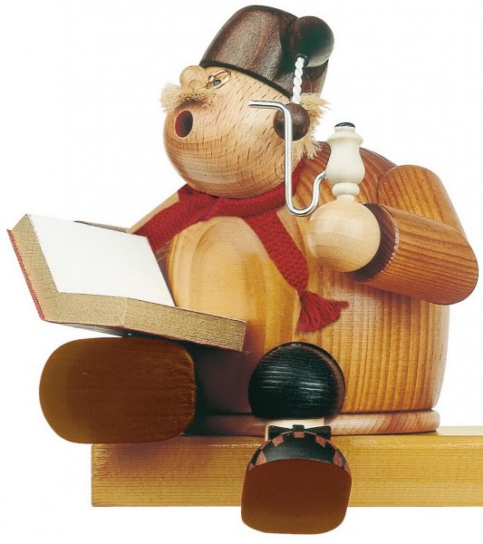 German Incense Smoker Shelf-Sitter Story Teller, 15 cm, KWO Kunstgewerbe-Werkstätten Olbernhau/ Erzgebirge