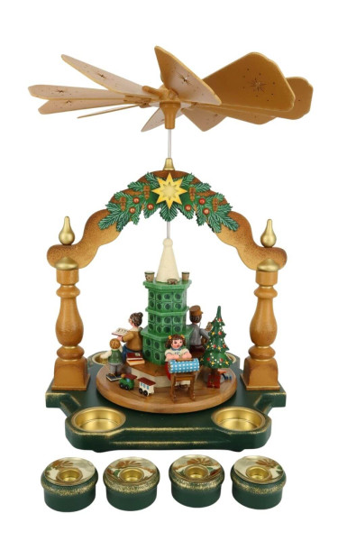 Christmas pyramid Grandma's Christmas parlor by Hubrig Volkskunst_1
