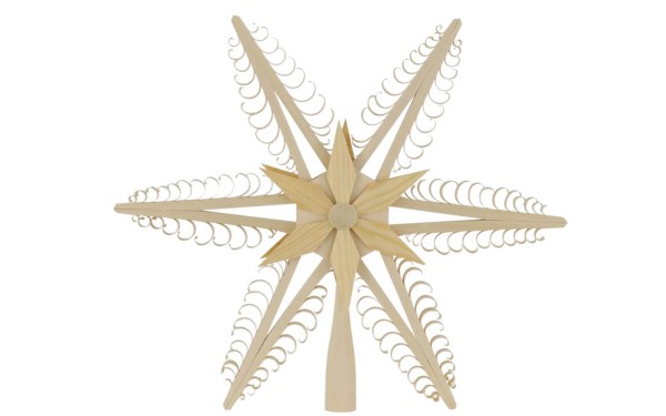 Christmas tree topper wooden star, 32 cm by Martina Rudolph
