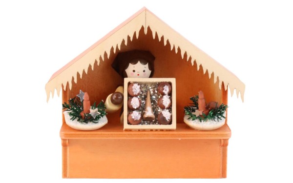 Miniature market stall Christmas tree decorations by Romy Thiel