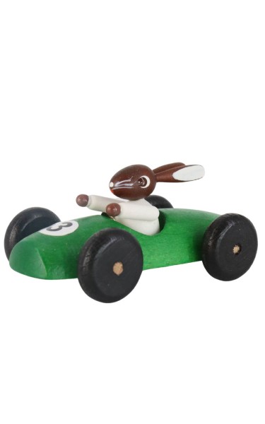 Easter bunny in racing car, green by Legler