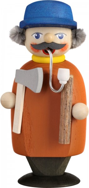 Smoking man wooden collector, 14 cm from Seiffener Volkskunst eG