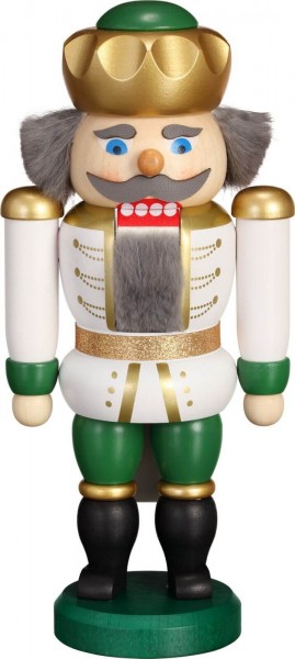 Nutcracker Exclusive King white-green by Seiffener Volkskunst eG