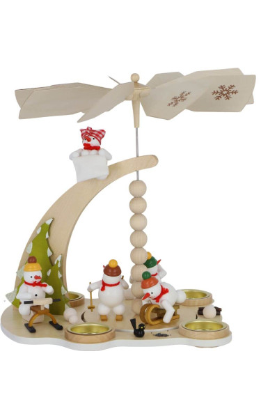 Christmas pyramid with snowmen - Winter sports by Ralf Zenker_1