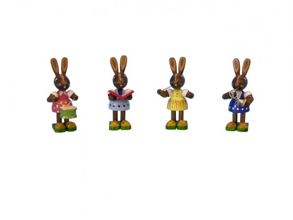 Easter bunny music group girl with 4 parts by Figurenland Uhlig GmbH