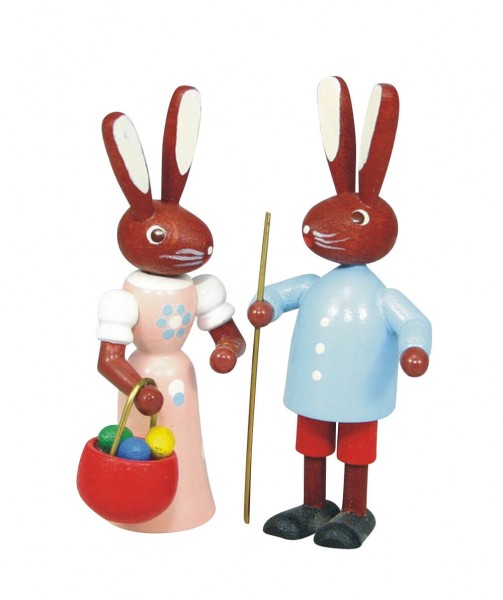 Easter bunny couple, 6 cm by Stephan Kaden