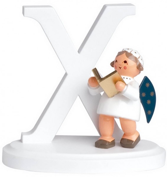 KWO Christmas angel with the letter X
