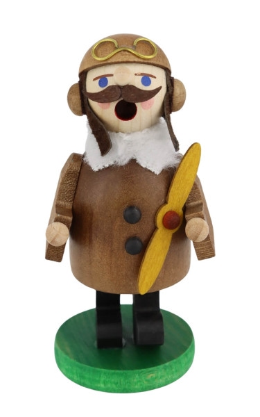 Räuchermännchen Pilot historisch, 11 cm von Richard Glässer_1